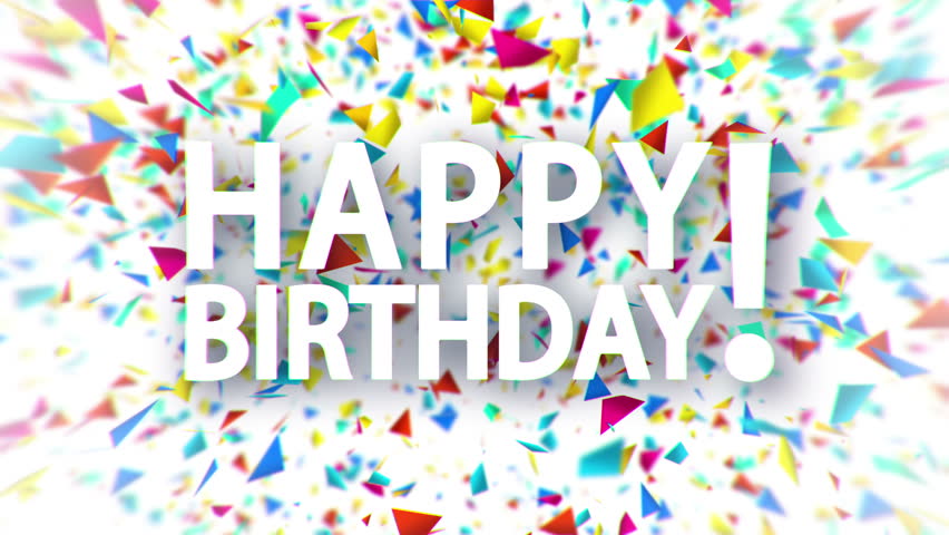 Happy Birthday White Sign With の動画素材 ロイヤリティフリー Shutterstock