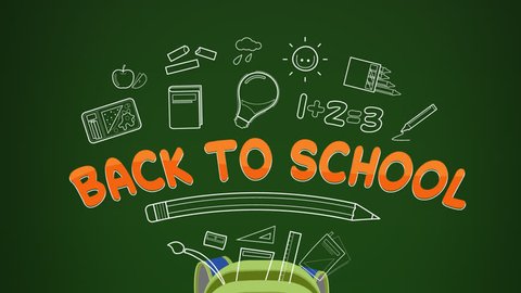 Back To School Animated Illustration Stock Footage Video 100 Royalty Free Shutterstock