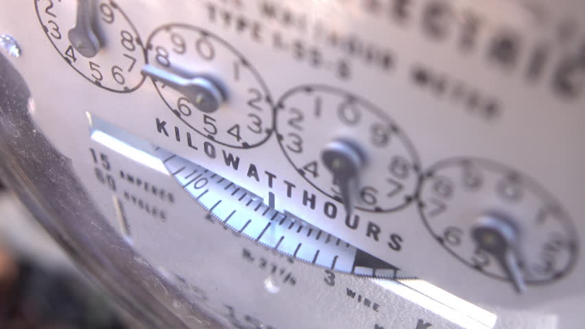 Electrical meter dial spinning as electricity is used 4k Royalty-Free Stock Footage #15940768