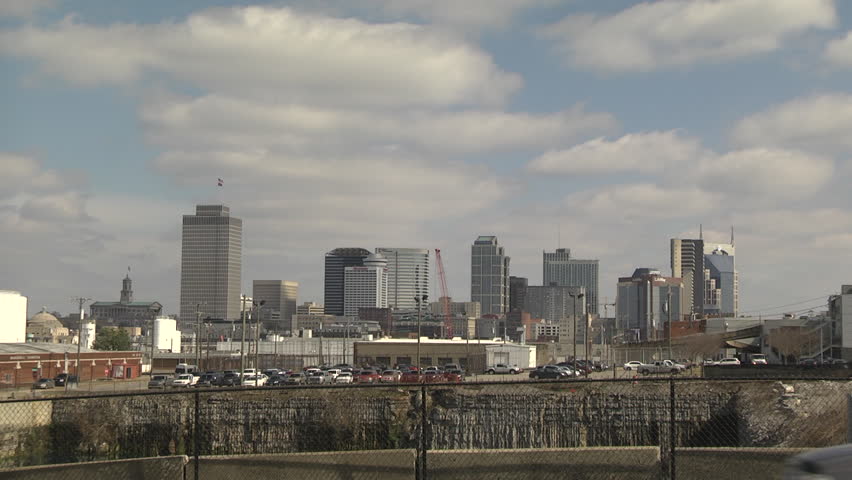 Nashville, Tennessee Skyline - Wide Shot