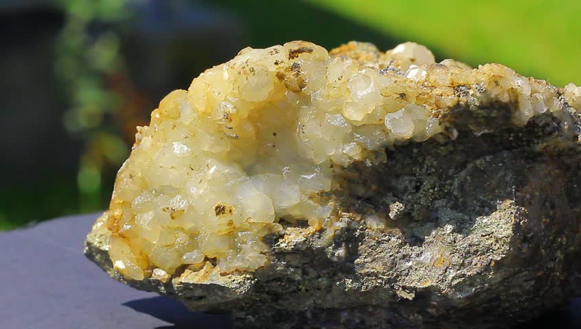 Colorful yellow - white crystal 1