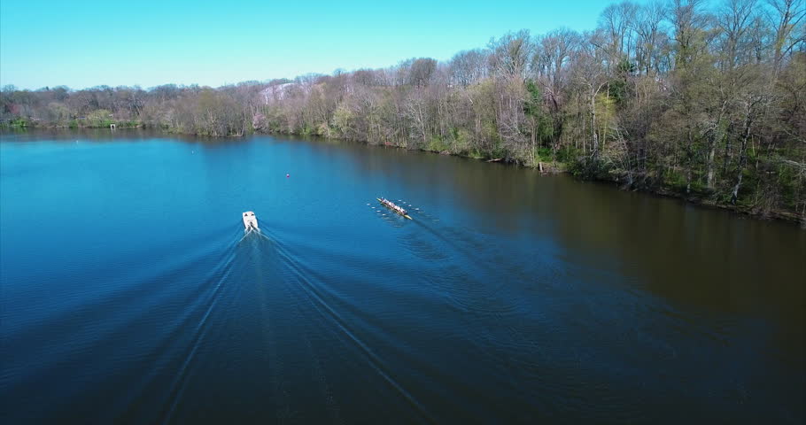 Princeton New Jersey Lake Carnegie Rowing Team Aerial 5, 2016.
