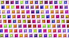 video loop moving colorful seamless squares