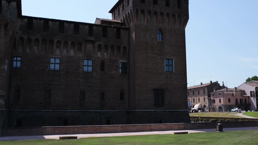 The Castle of St. George (Castello di San Giorgio) was built from 1395 and finished in 1406 under commission by Francesco I Gonzaga, designed by Bartolino da Novara. Mantua, Italy.