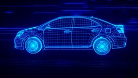 City car Wireframe View - conceptual - Powered by Shutterstock - Get 15% off with code: PIKWIZARD15