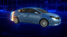 City car Wireframe View - conceptual - Powered by Shutterstock - Get 15% off with code: PIKWIZARD15