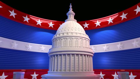 Looping Animated Background Featuring Us Capitol Stock Footage Video ...