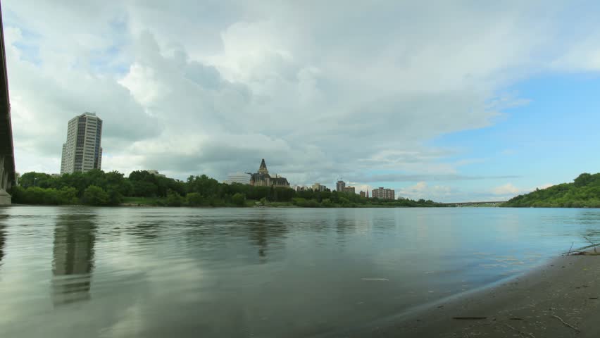Time lapse of Saskatoon and Saskatchewan River