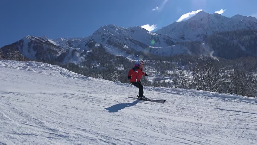 Ski Resort Krasnaya Polyana Sochi Video Stock A Tema 100 Royalty Free Shutterstock