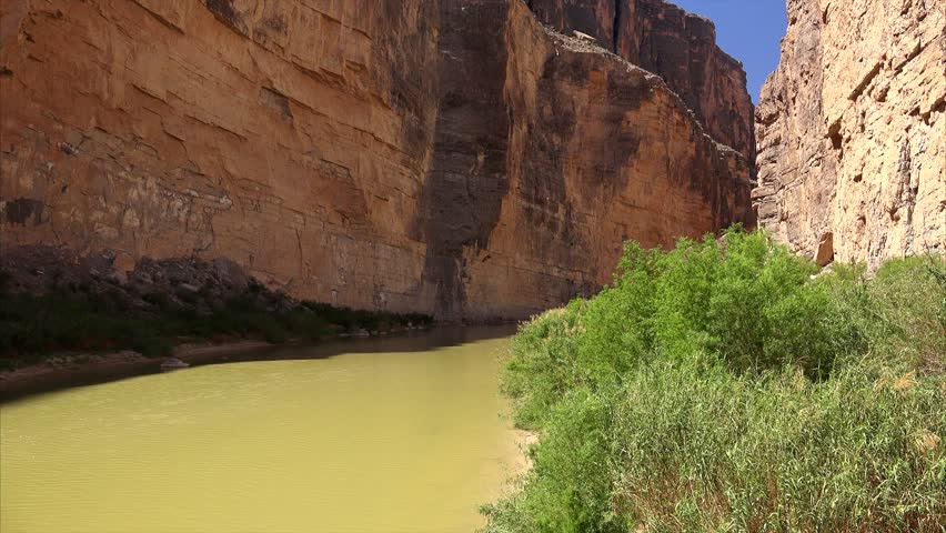 Rio Grande River in Santa Elena Canyon at Big Bend National Park