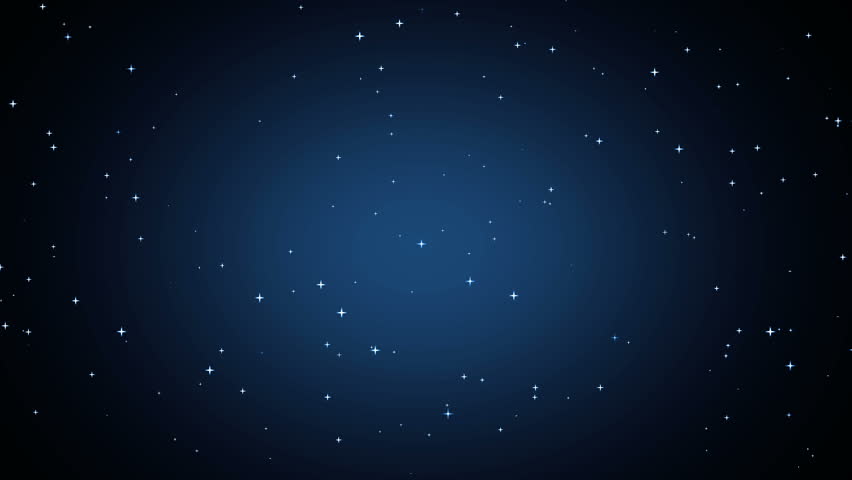 Animation blue with stars on black background. Abstract blue background with stars. Seamless loop. | Shutterstock HD Video #16057990