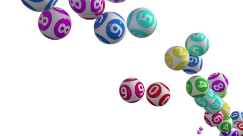 Circulary Sorted Rotating Lotery 3d Balls Stock Footage Video (100% ...