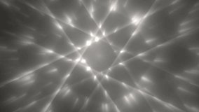 Abstract Silver Background With Rays Sparkles. Animation grey background with rays and sparkles. Seamless loop.