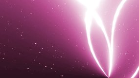 Abstract Pink Background With Rays Sparkles. Animation pink background with rays and sparkles. Seamless loop.