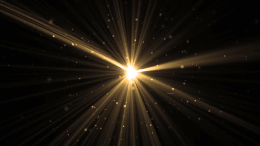 Abstract Gold Background with Rays Stock Footage Video (100% Royalty