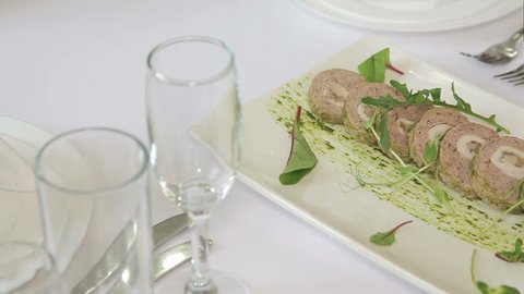Liver pate with butter