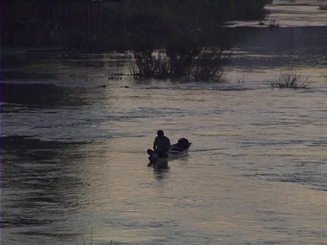 Sunset on the river