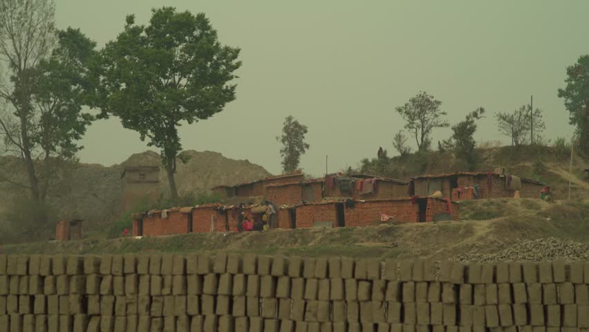 Nepal 1 Year After the Earthquake The Brick Factory Village 4K