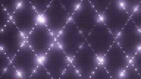 Vj Abstract Violet Bright Mosaic. Bright violet beautiful flood lights disco background mosaic. Seamless loop.