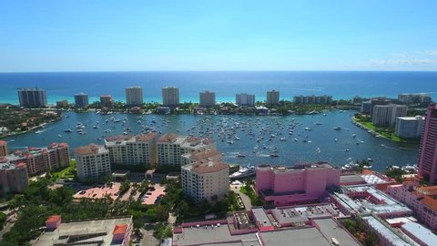 Aerial video of Boca Bash Boca Raton Florida
