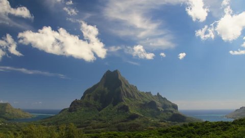 Time Lapse Belvedere Lookout, Moorea, French Polynesia 