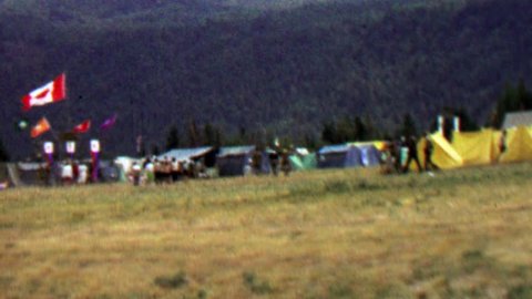 FARRAGUT, IDAHO 1967: Canada campsite hq 12th World Scout Jamboree.