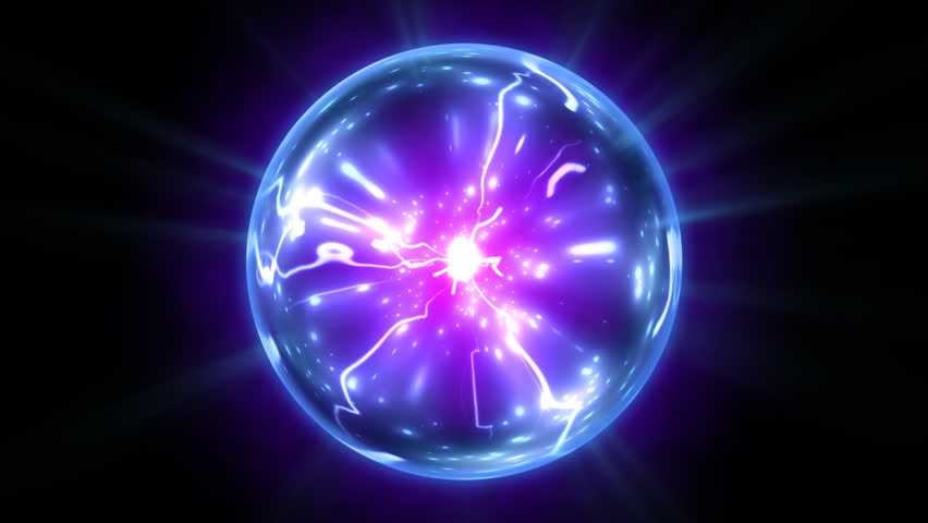 blue plasma ball