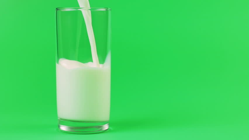 Milk Poured Into a Glass Stock Footage Video (100% Royalty-free