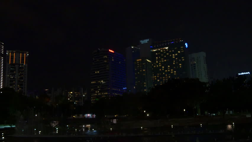 night illumination kuala lumpur fountain show panorama malaysia