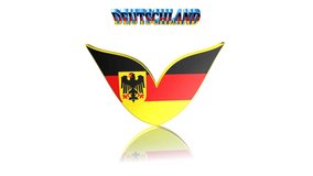 German flag, video animation