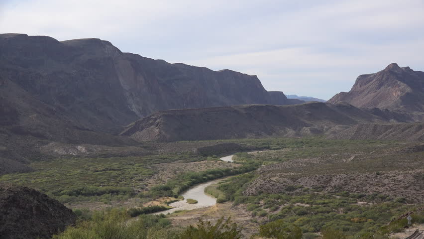 The Rio Grande cuts through mountains west of Big Bend National Park.