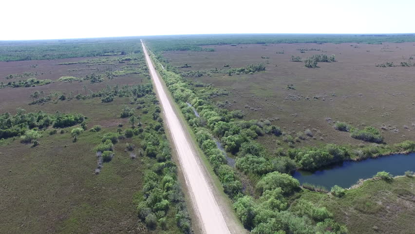 Aerial of Big Cypress National Preserve in south Florida