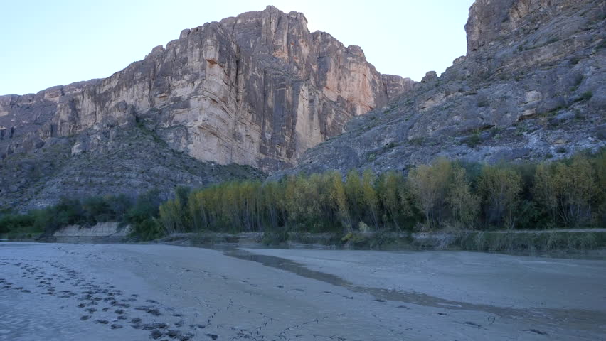 Flowing Into Santa Elena Canyon At Big Bend National Park, Texas Image ...