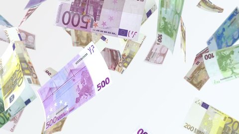 Rain from euro banknotes. 4 k looped video. Smoothly falling euro banknotes. Denominations par value: €10, €20, €50, €100, €200, and €500.
resolution: 4K UHD (3840x2160) codec: Quick Time photojpg