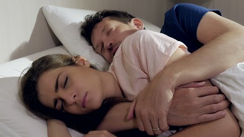 Sleeping Couole Sex Videos - Couple Love Sleeping Hugged Bed Morning Stock Footage Video (100%  Royalty-free) 16210927 | Shutterstock