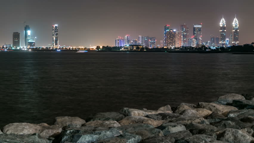Dubai Internet City and Kazim towers timelapse.