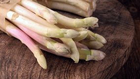 White Asparagus (seamless loopable; 4K)