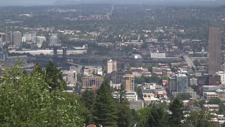 Pan Of Portland Oregon From Pittock Mansion For 60 Seconds
 Royalty-Free Stock Footage #16228462