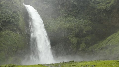 Cascada Magica, waterfall on the Rio Malo, Ecuador