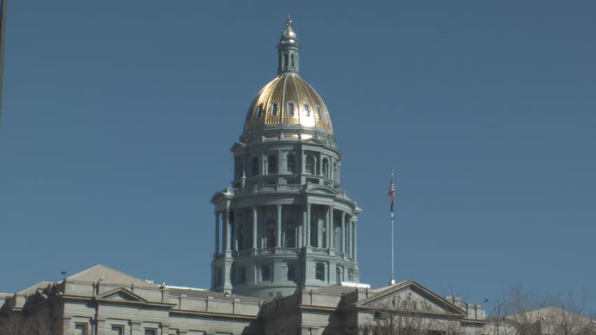 Static Shot of Colorado State Capitol Building in Denver