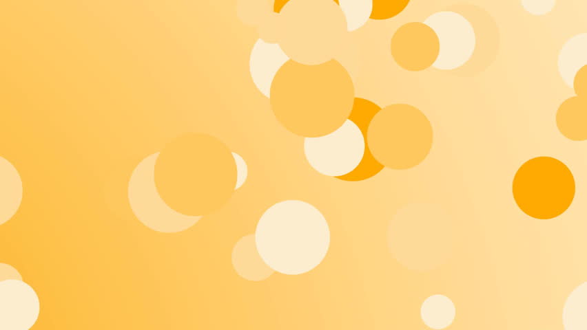 Orange bubbles background, infinite loop
