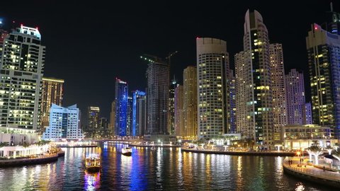 8k Dubai Marina Night Time Stockvideos Filmmaterial 100 Lizenzfrei Shutterstock