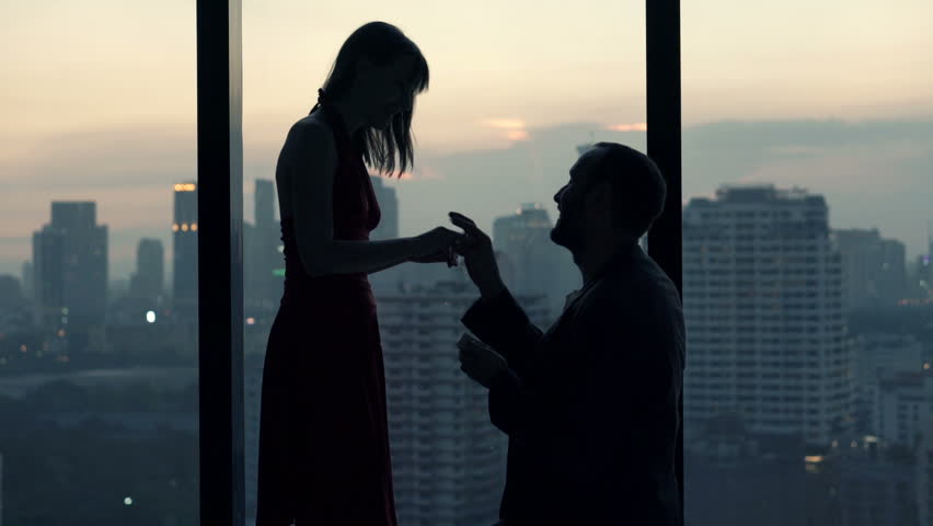 Man Proposing Marriage to a women silhouette image - Free stock photo - Public Domain photo ...