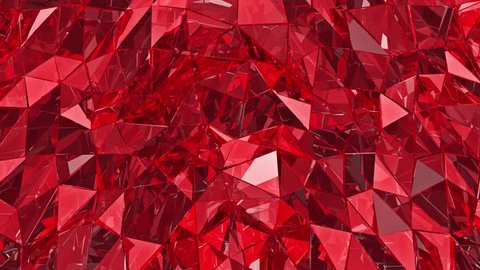 Abstract glass background. 3D render, Loop.
Polygonal surface