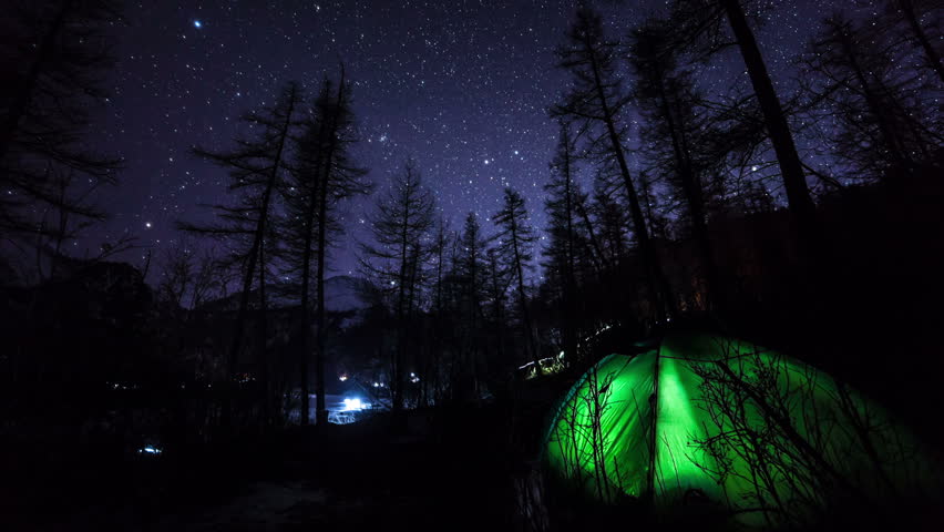 Camping Night Sky Timelapse In Stock Footage Video 100 Royalty Free Shutterstock