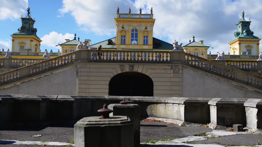 Timelapse: Wilanow Palace or Wilanowski Palace is a royal palace located in the Wilanow district, Warsaw, Poland. Wilanow Palace survived Polands partitions and both World Wars.