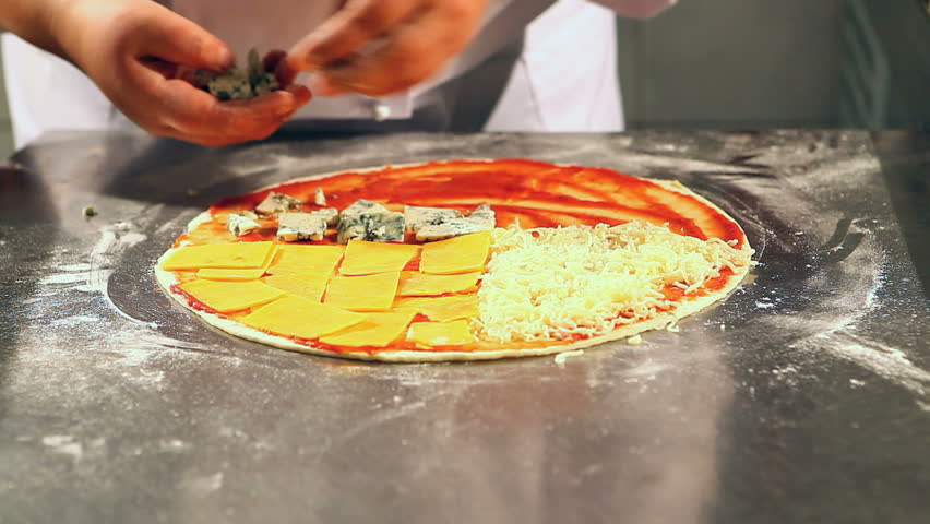 pizza making fast motion