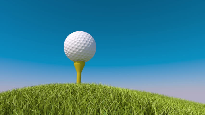 Golf. Animation of Golf Ball Stock Footage Video (100% Royalty-free ...