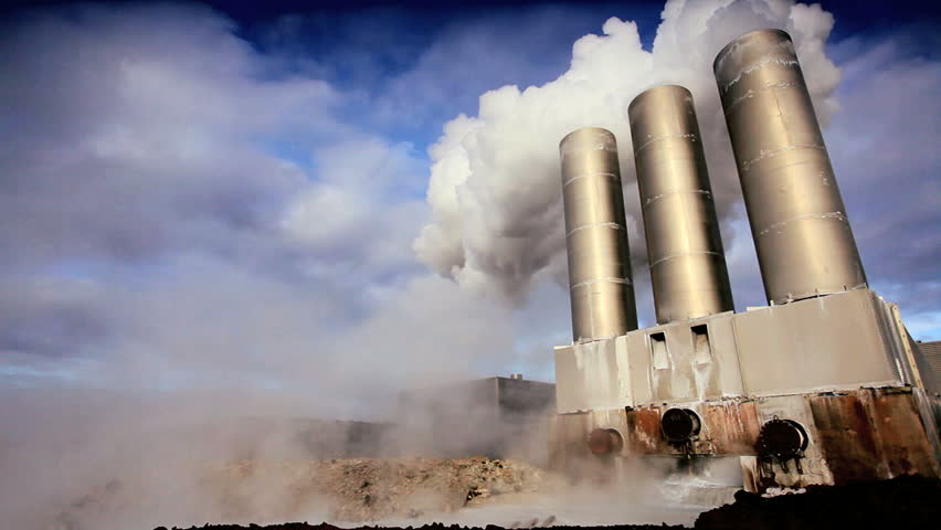 steam geothermal power plant chimneys Stock Footage Video (100%  Royalty-free) 1640365 | Shutterstock