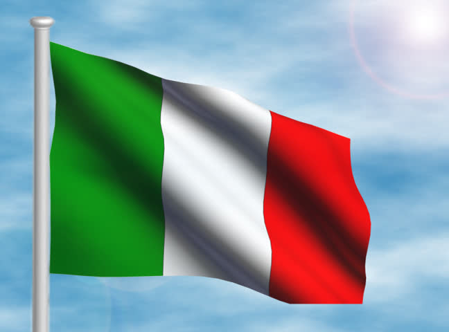 Italian Flag - Digital Animation Stock Footage Video (100% Royalty-free ...